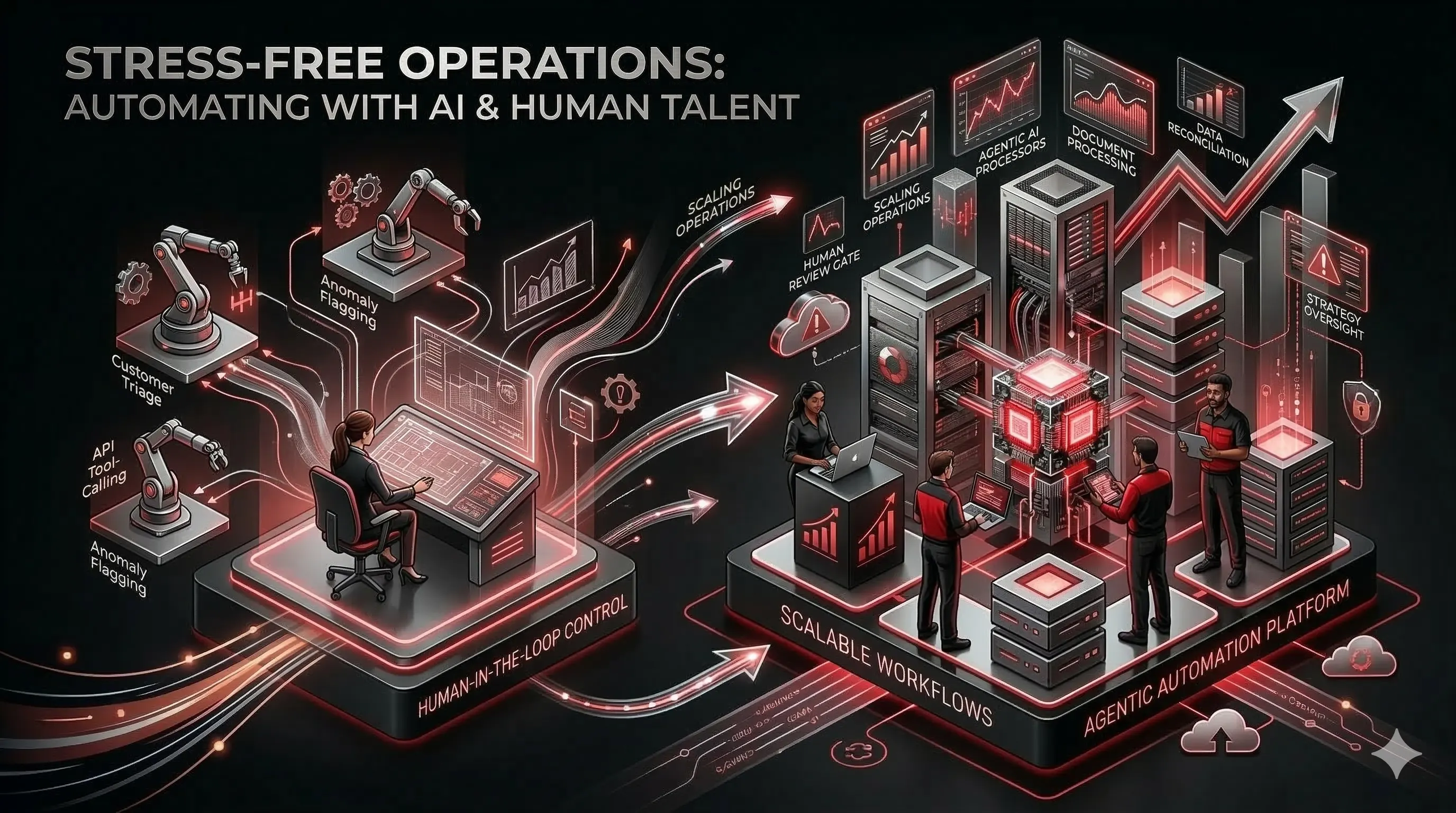 Stress-Free Operations: Automating Your Business with AI and Human Talent