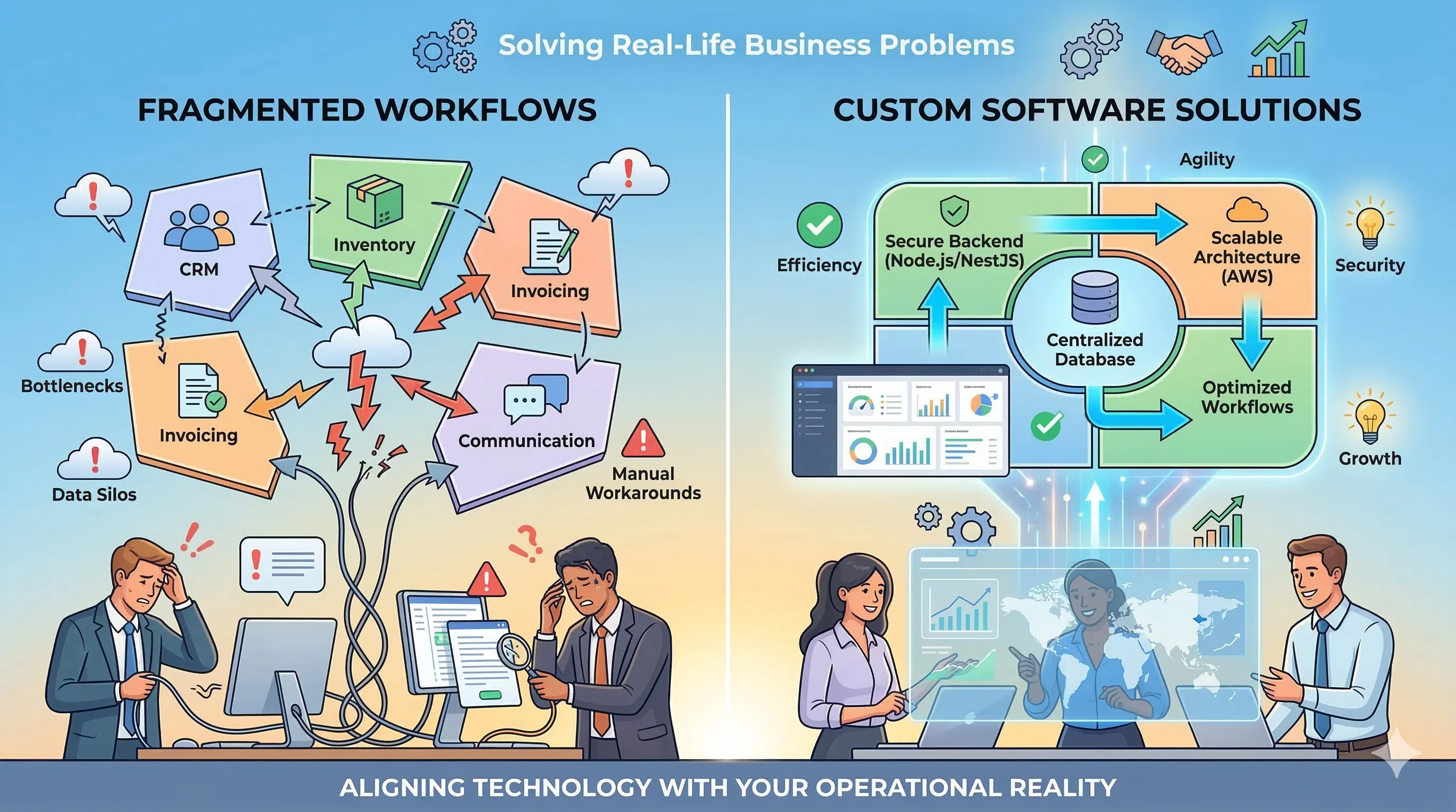 Custom Software Development: Solving Real-Life Business Problems